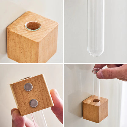 Magnetisk Blomvas i Trä™